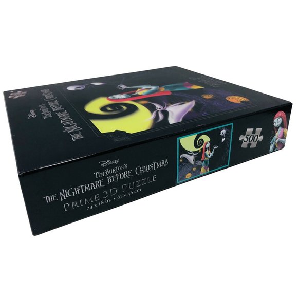 The Nightmare Before Christmas Prime 3D Puzzle 500 pc Jack Sally Zero - Picture 3 of 3